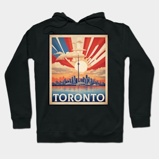 Toronto Canada Vintage Retro Tourism Hoodie